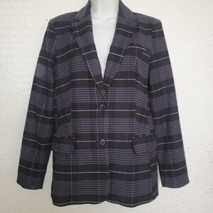 Free Assembly Blazer Womens Black Gray (S)